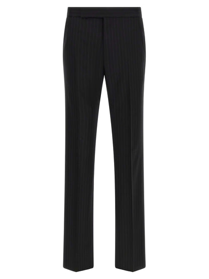 Black Wool Two-Piece Suit