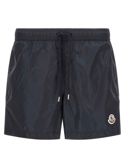 Blue Polyamide Cargo Shorts