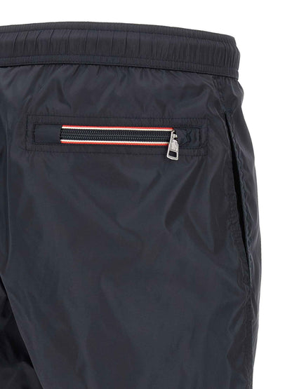 Blue Polyamide Cargo Shorts