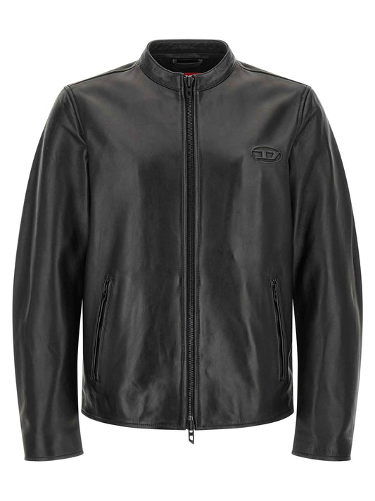 Black Lamb Leather Leather Jacket