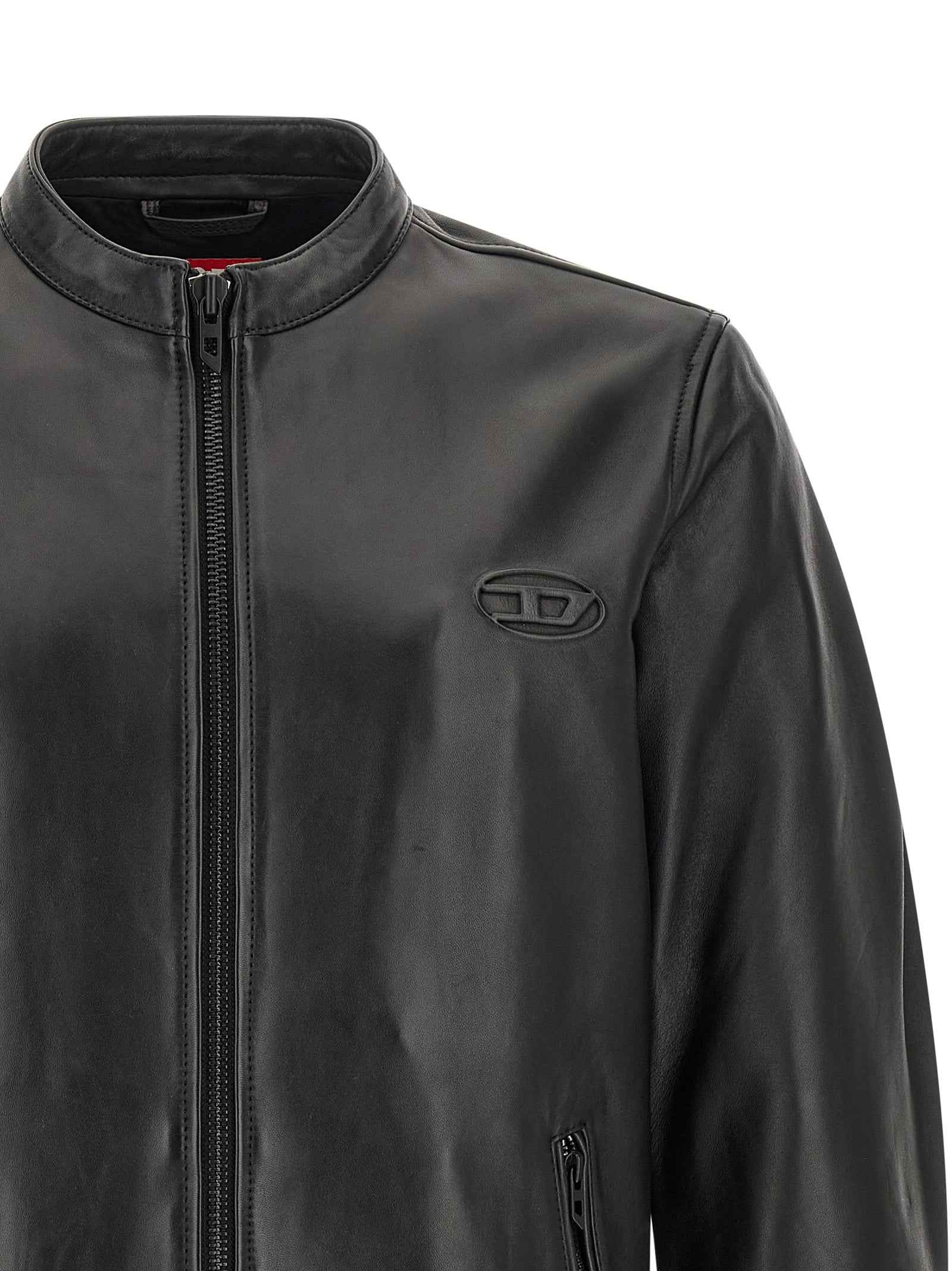 Black Lamb Leather Leather Jacket
