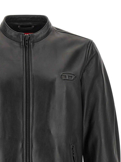 Black Lamb Leather Leather Jacket