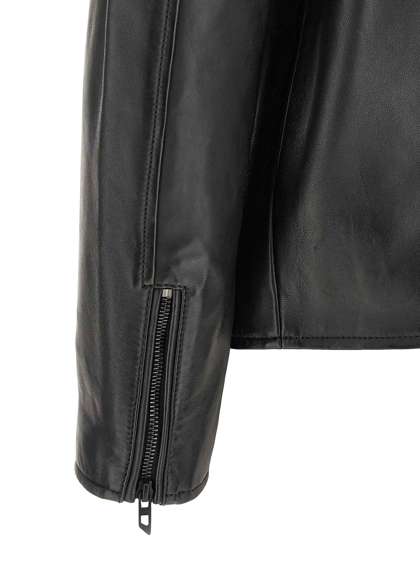 Black Lamb Leather Leather Jacket