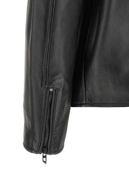 Black Lamb Leather Leather Jacket
