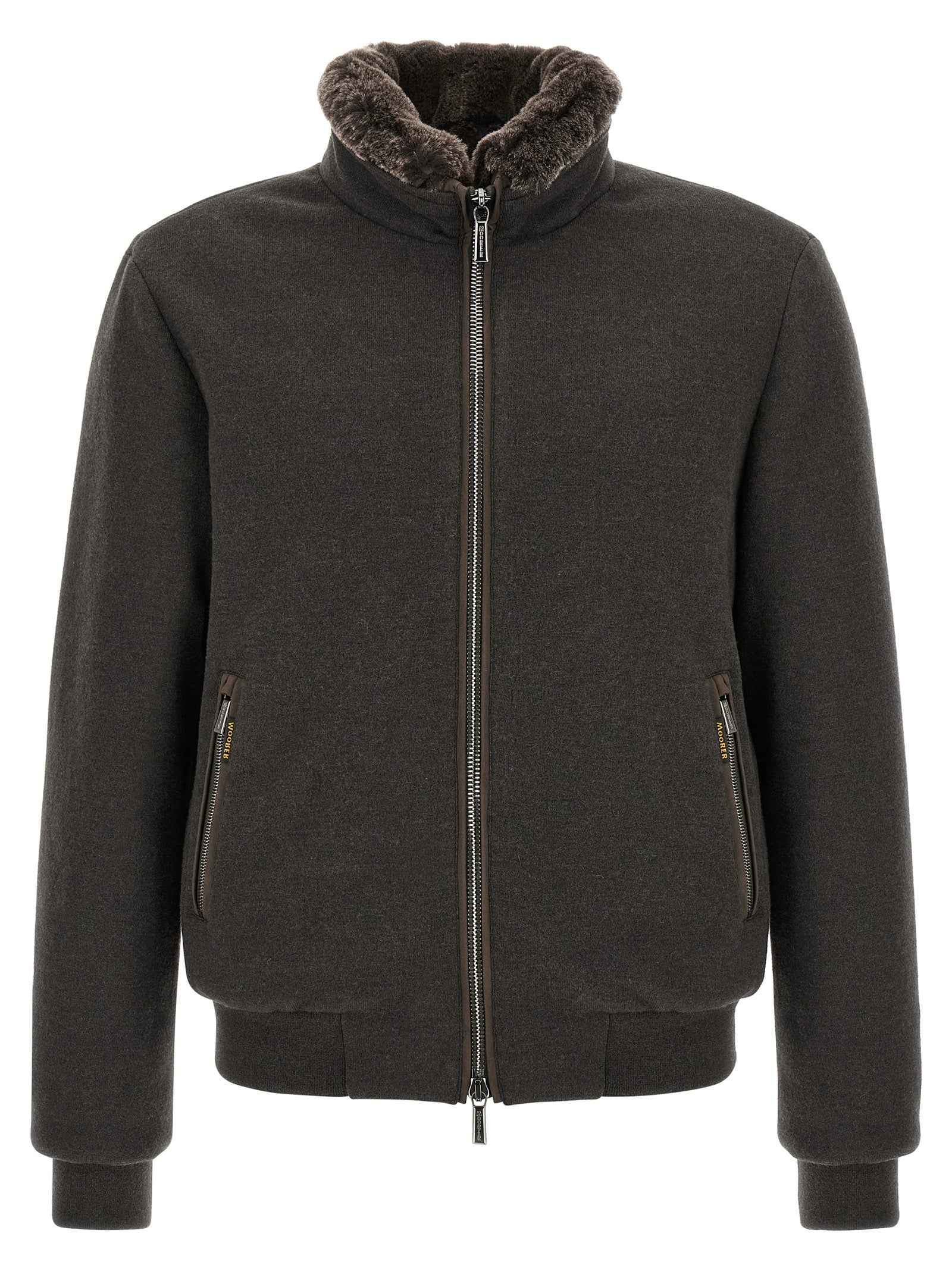 Brown Wool Bomber