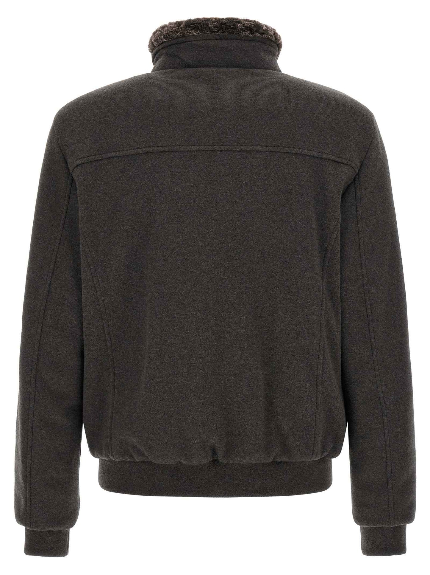 Brown Wool Bomber
