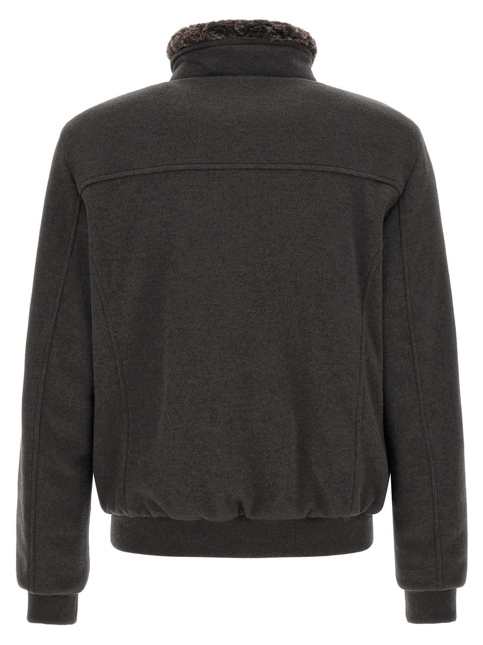 Brown Wool Bomber