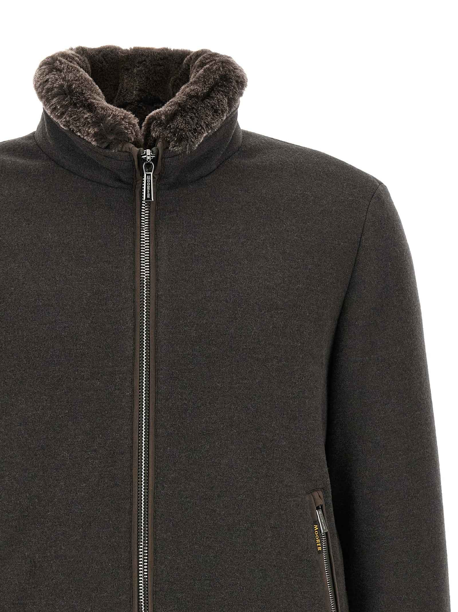 Brown Wool Bomber