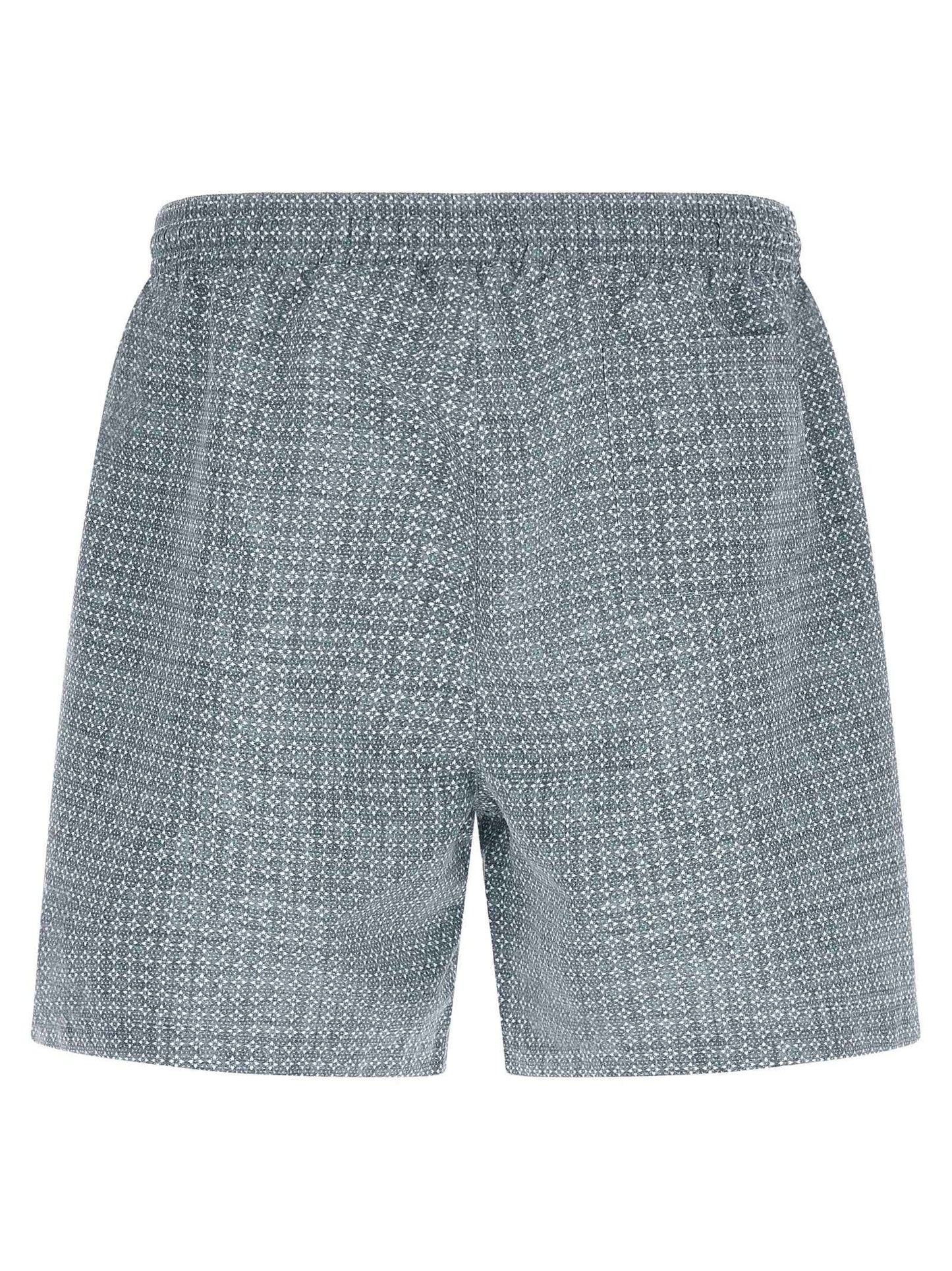 Blue Polyester Swim Shorts