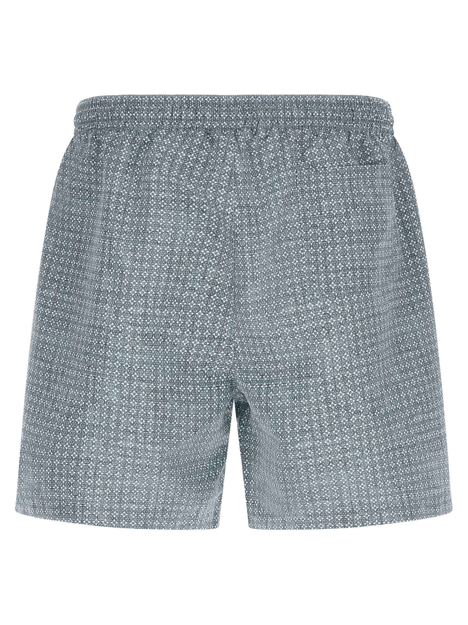 Blue Polyester Swim Shorts