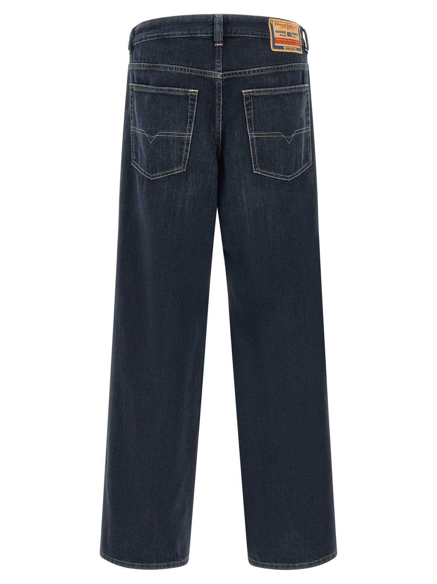 Blue Cotton Relaxed Fit Jeans