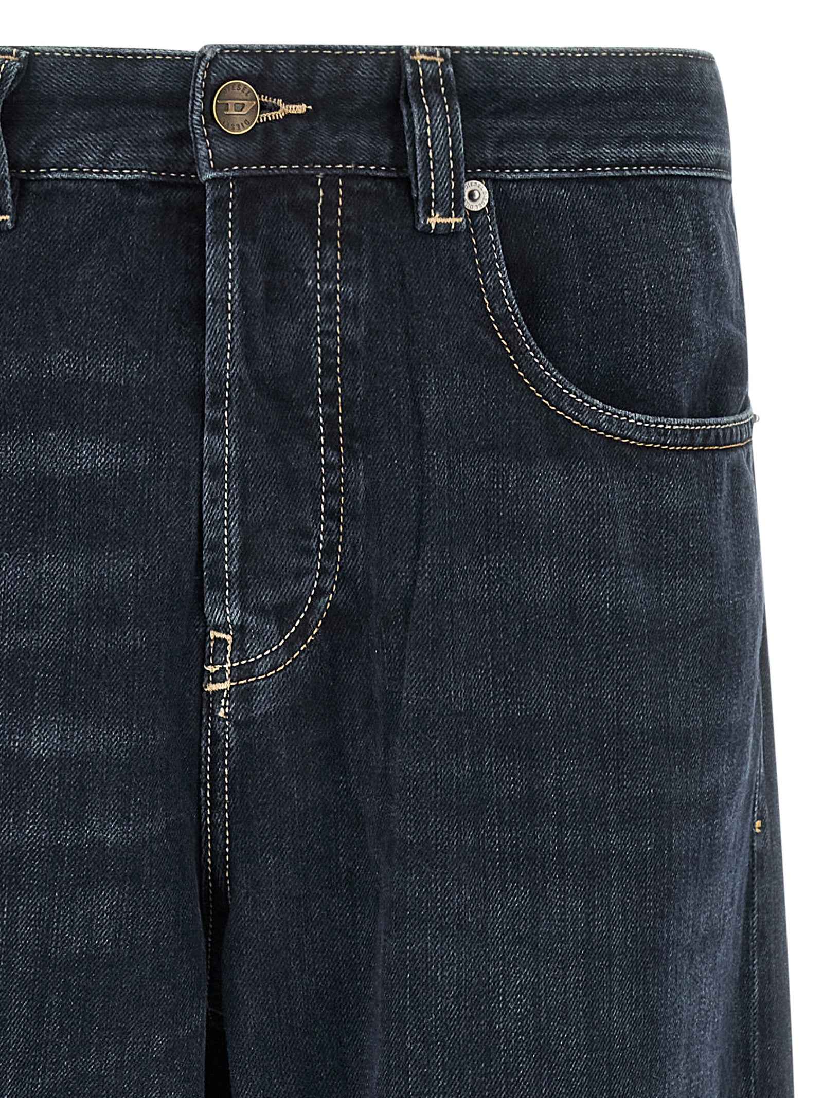 Blue Cotton Relaxed Fit Jeans