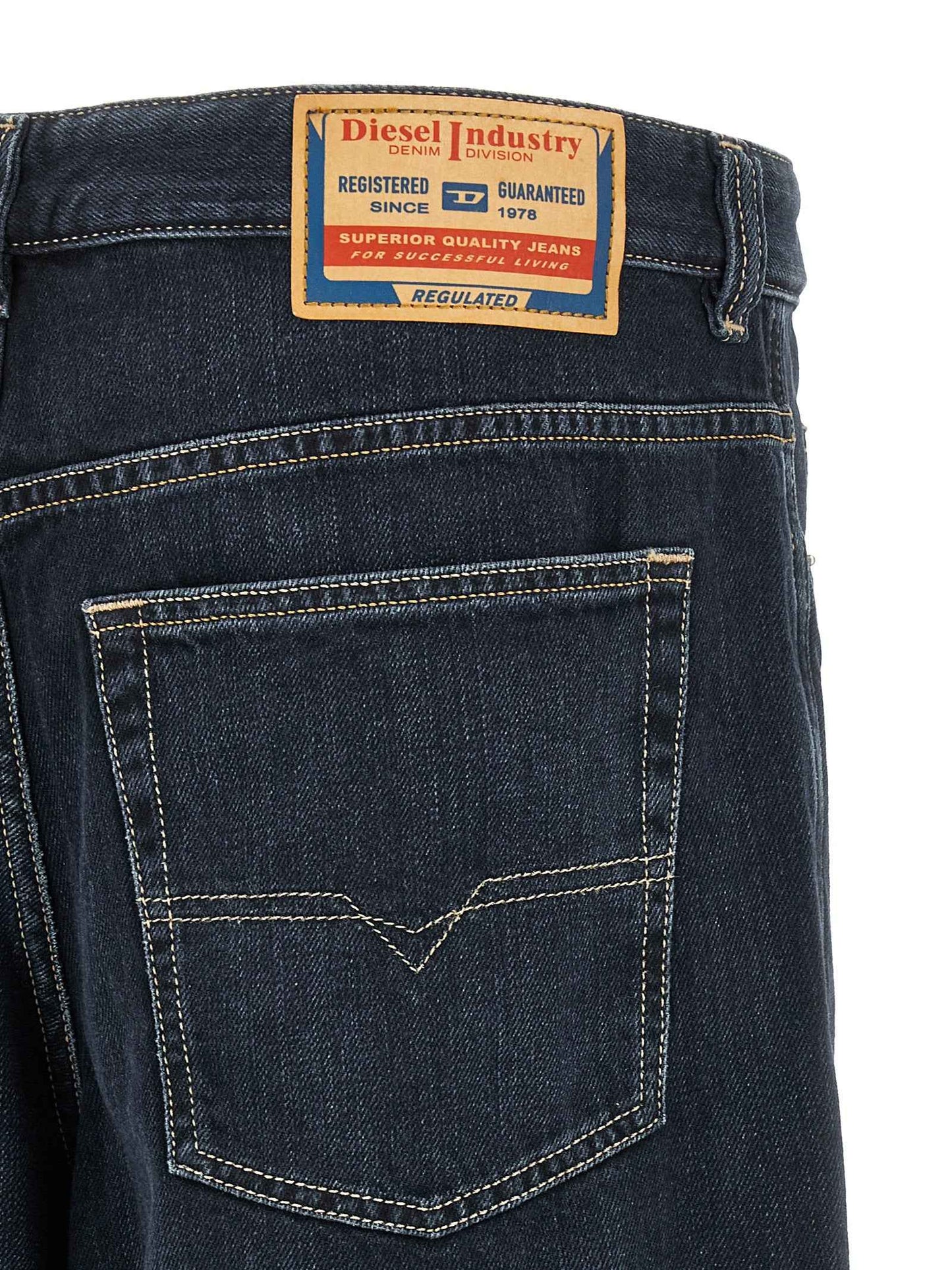 Blue Cotton Relaxed Fit Jeans