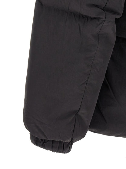 Black Polyamide Full-Length Jacket