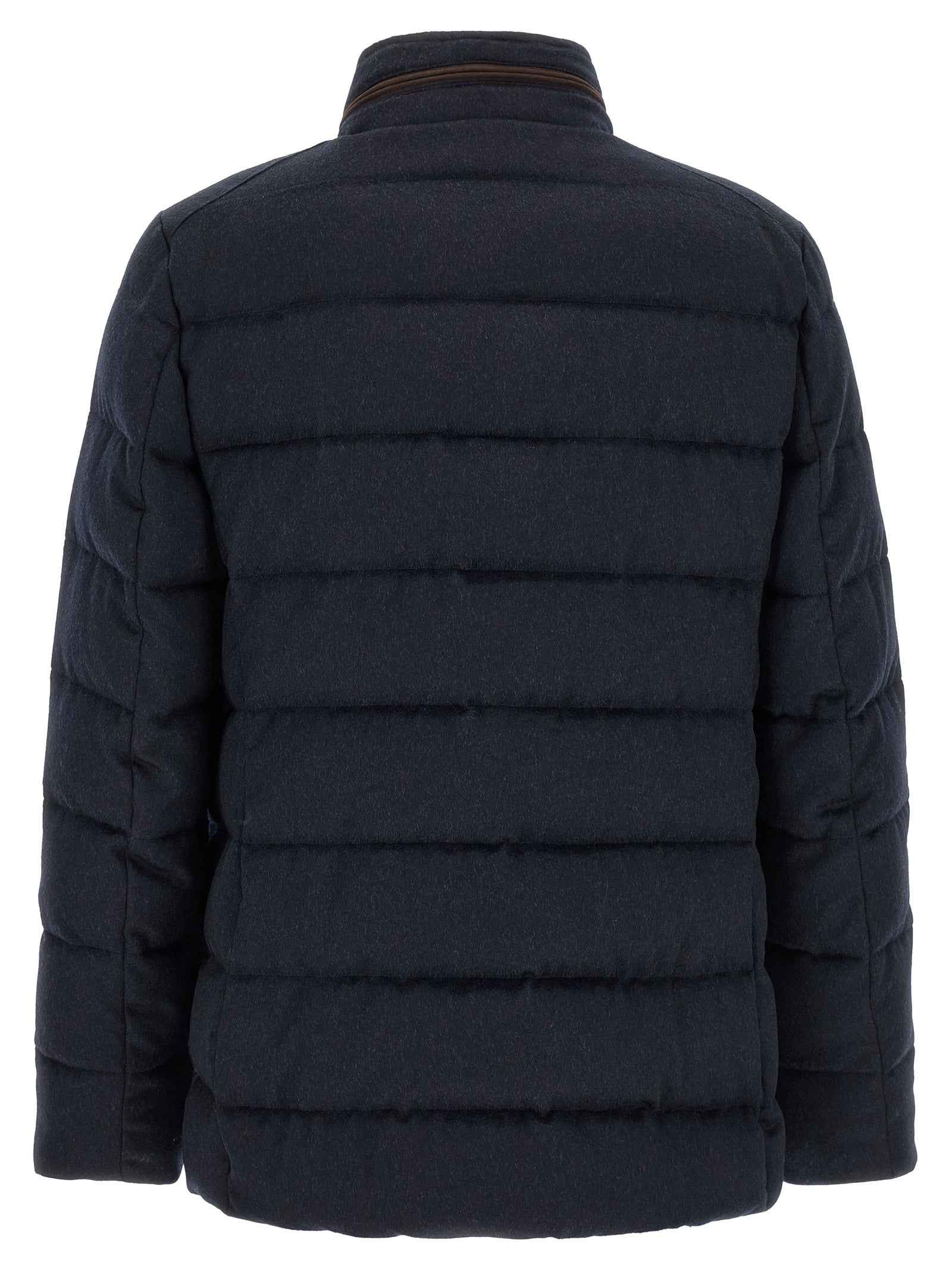 Blue Wool Full-Length Jacket