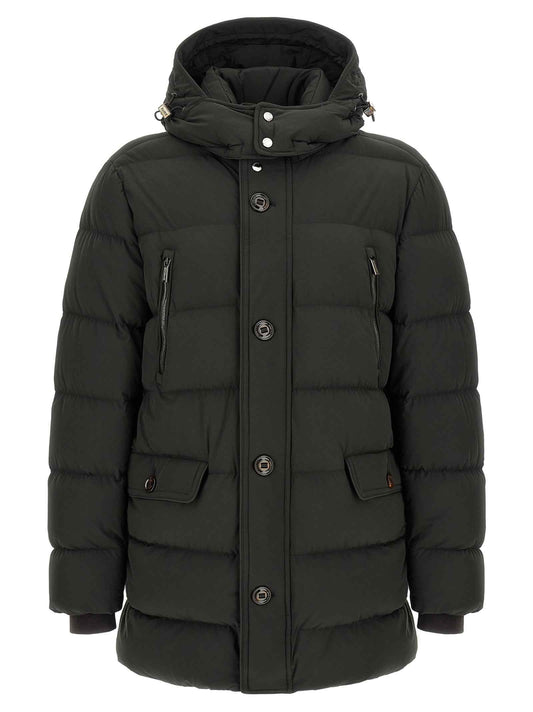 Bicolor Wool Full-Length Jacket