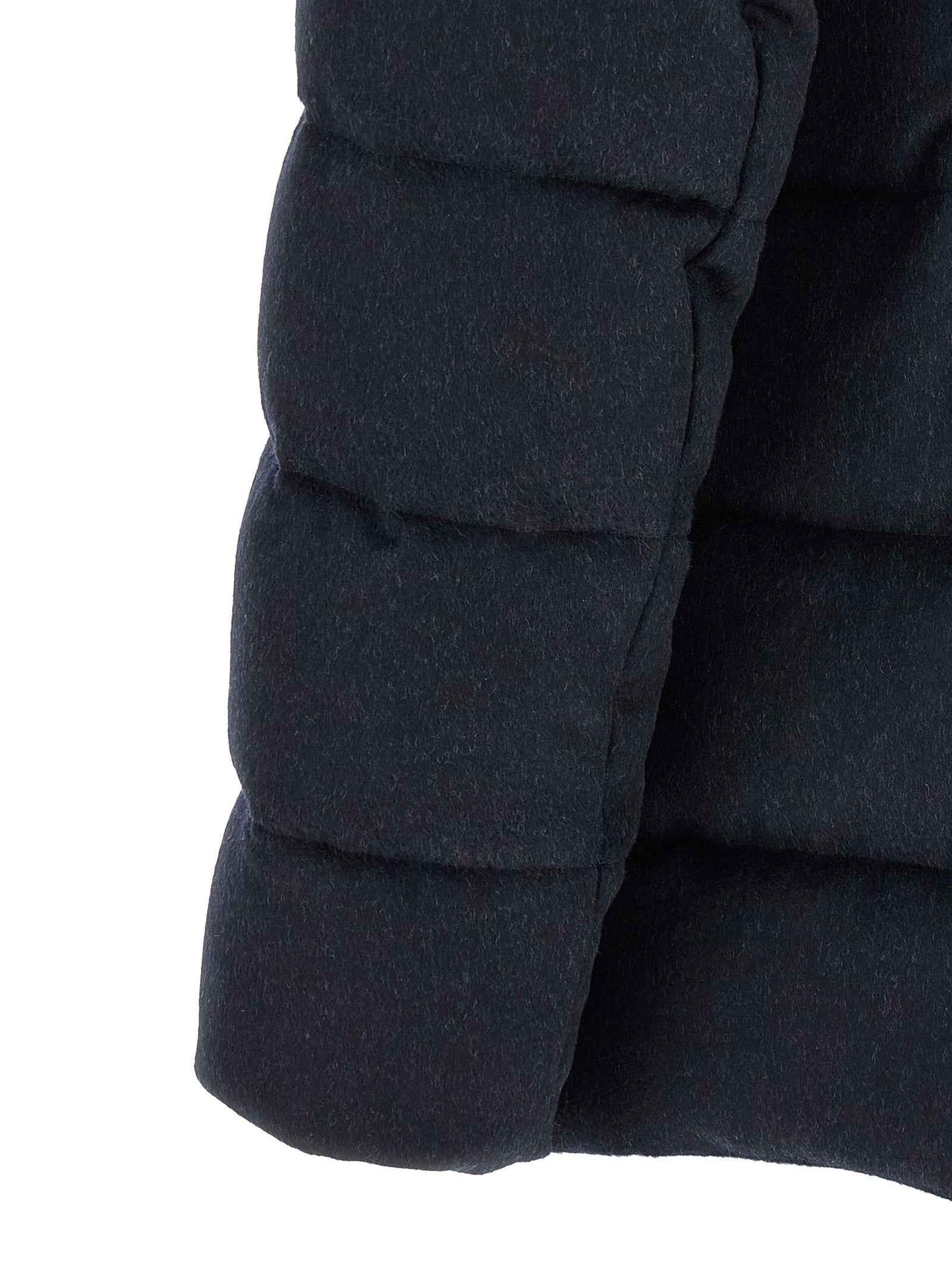 Blue Wool Full-Length Jacket