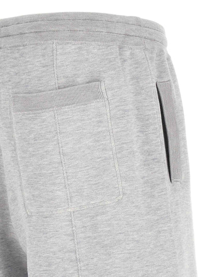 Gray Silk Bermuda Shorts