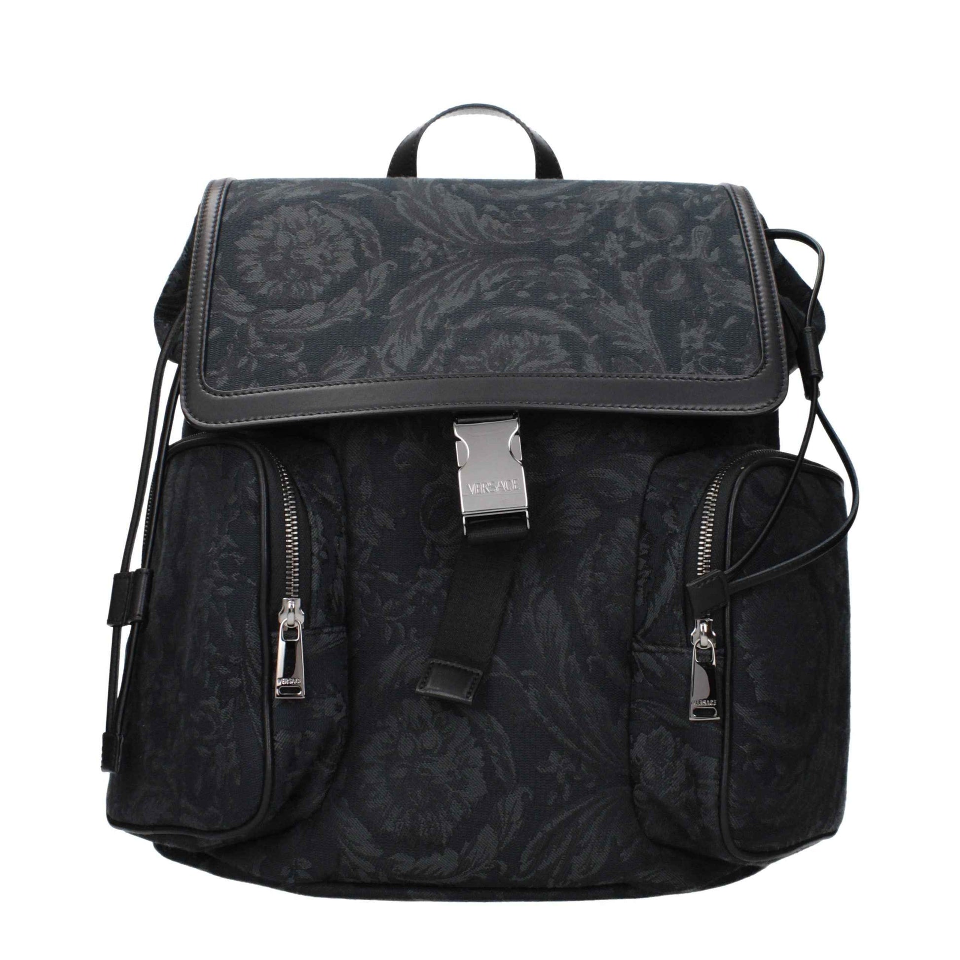 Black Fabric Backpack
