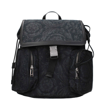 Black Fabric Backpack