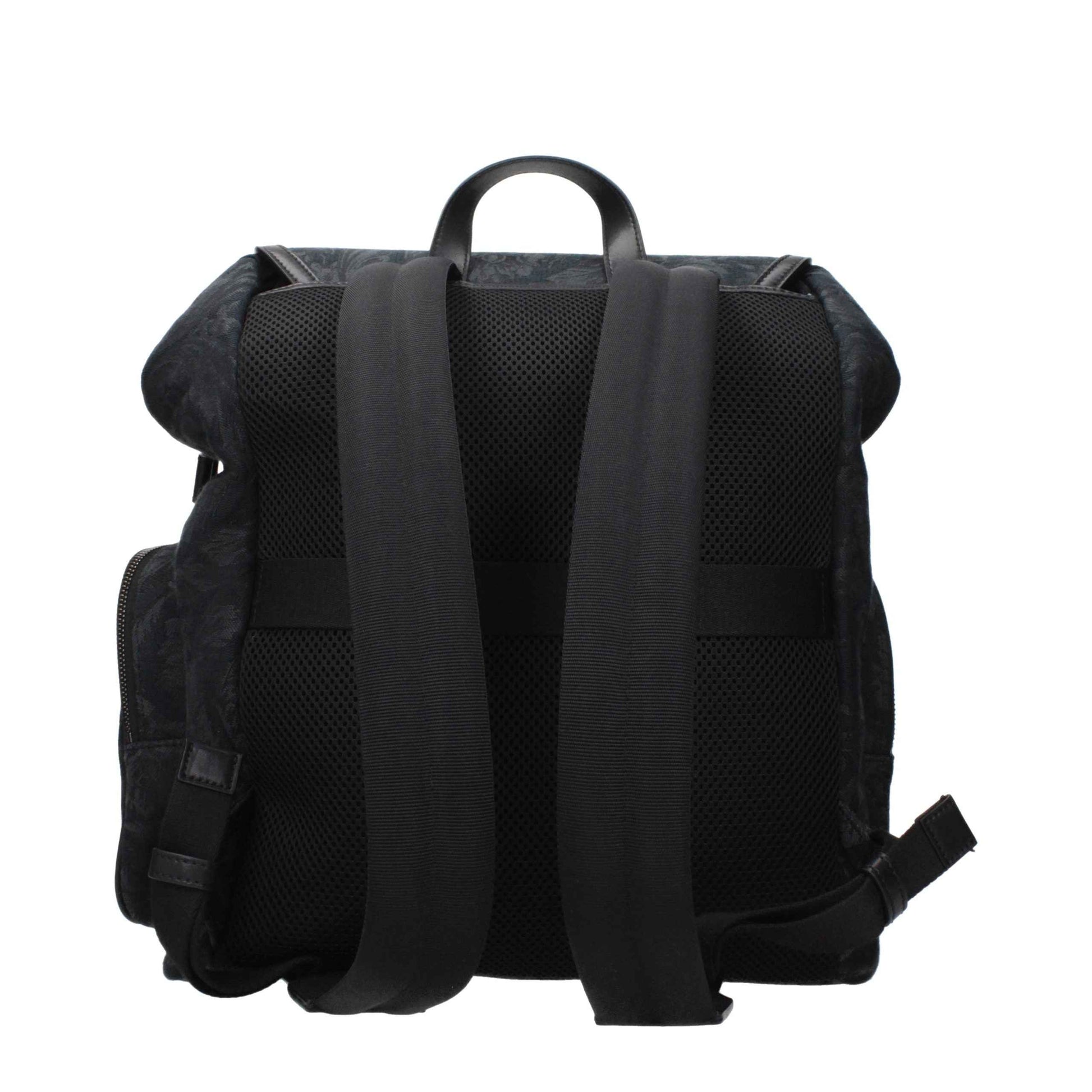 Black Fabric Backpack