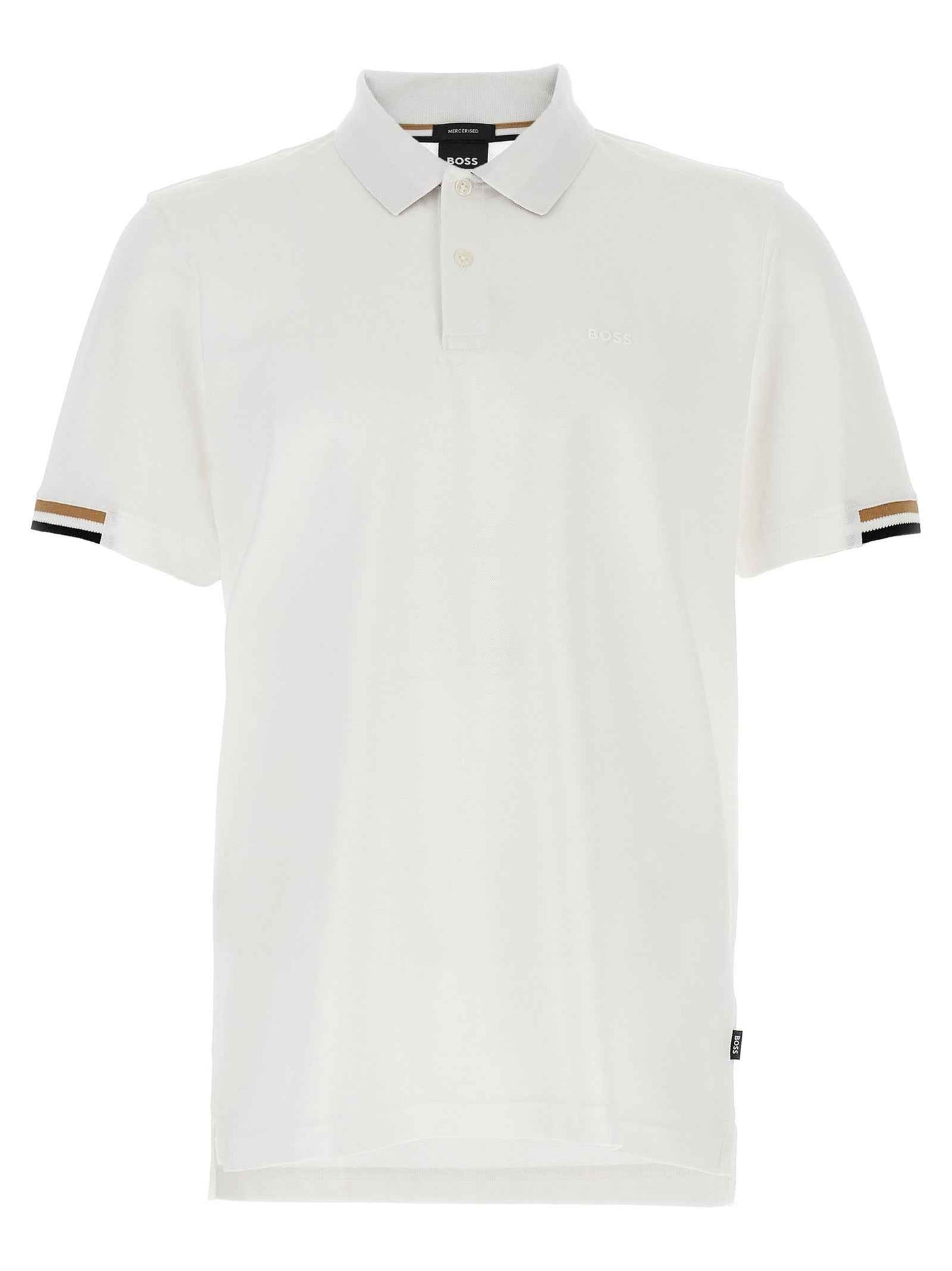 White Cotton Polo Shirt