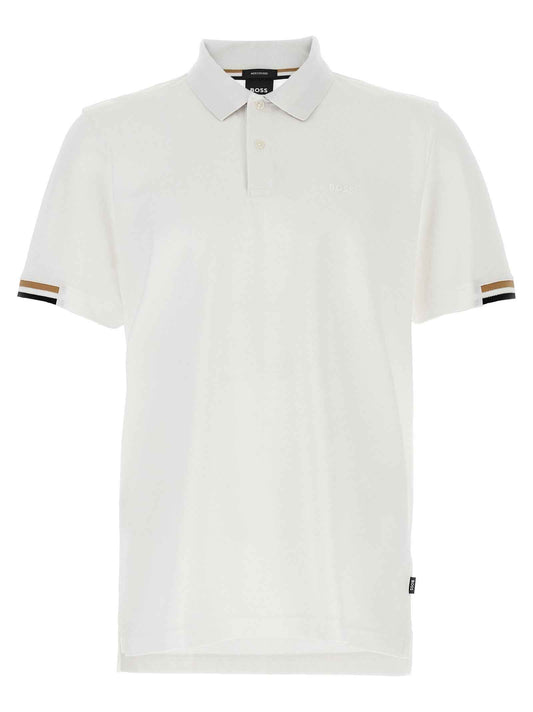 White Cotton Polo Shirt