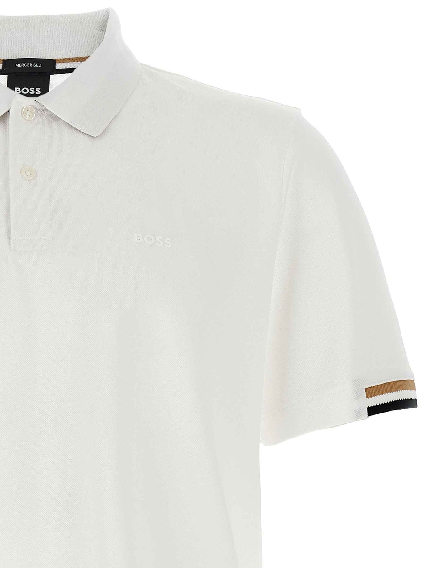 White Cotton Polo Shirt