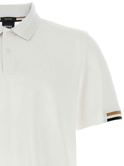 White Cotton Polo Shirt