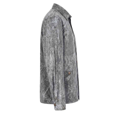 Grey Viscose Men Shirt
