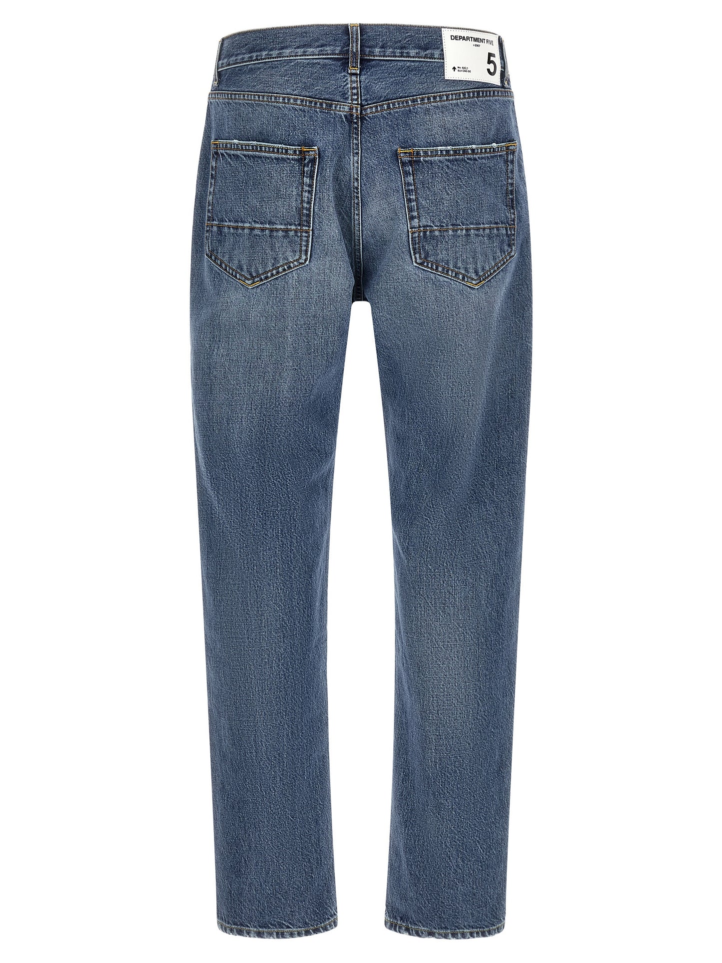Blue Cotton Relaxed Fit Jeans