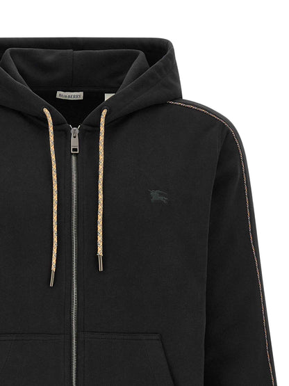 Black Cotton Sweatshirt