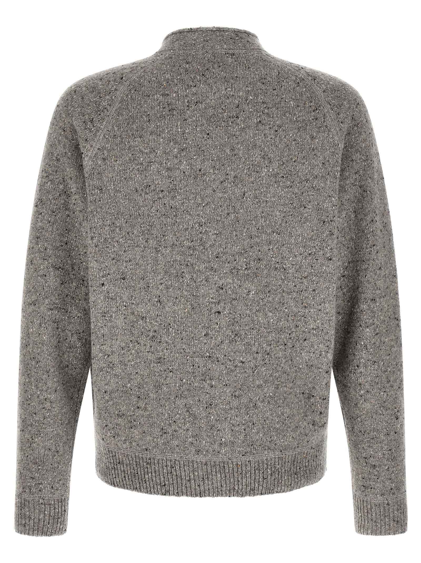 Gray Wool Cardigan