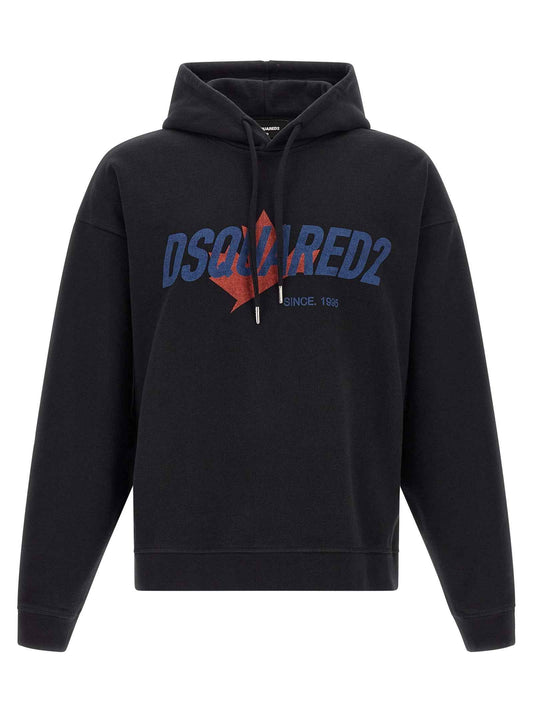 Black Cotton Sweatshirt