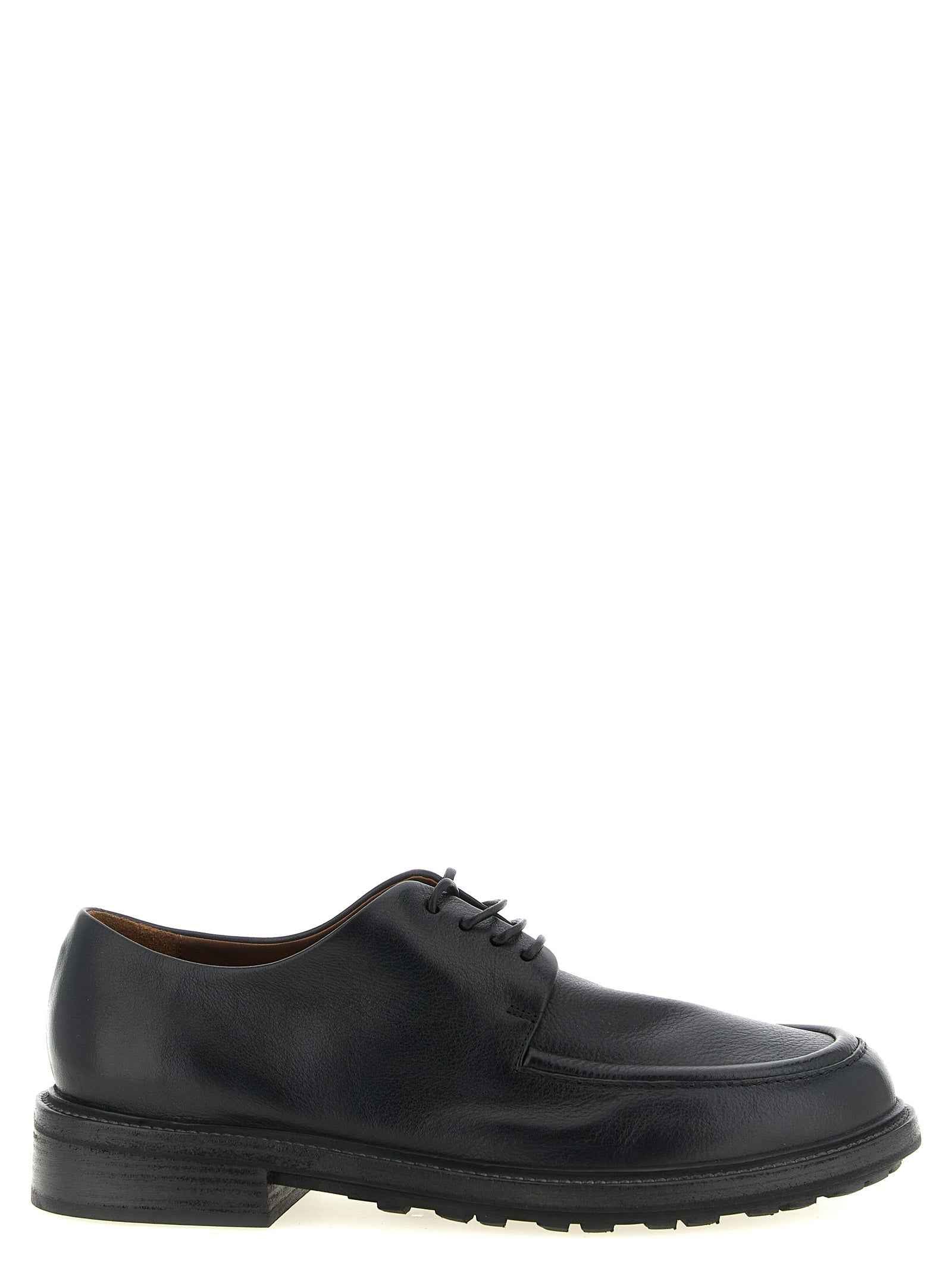 Black Calfskin Oxfords And Derbies