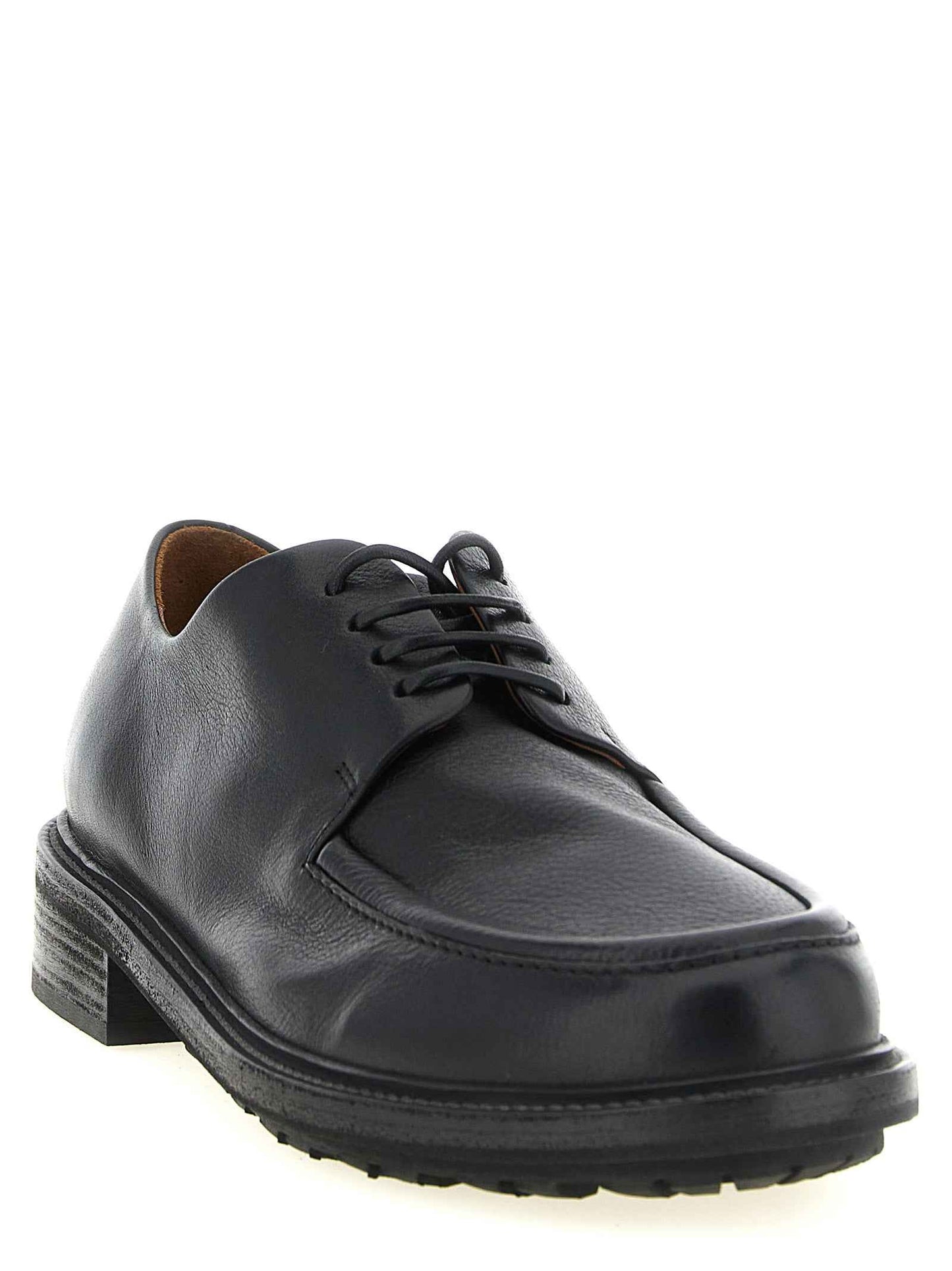 Black Calfskin Oxfords And Derbies