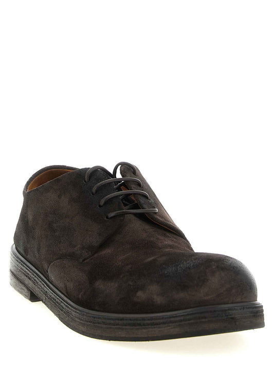 Brown Calfskin Oxfords And Derbies