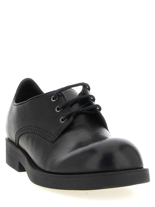 Black Cowhide Oxfords And Derbies