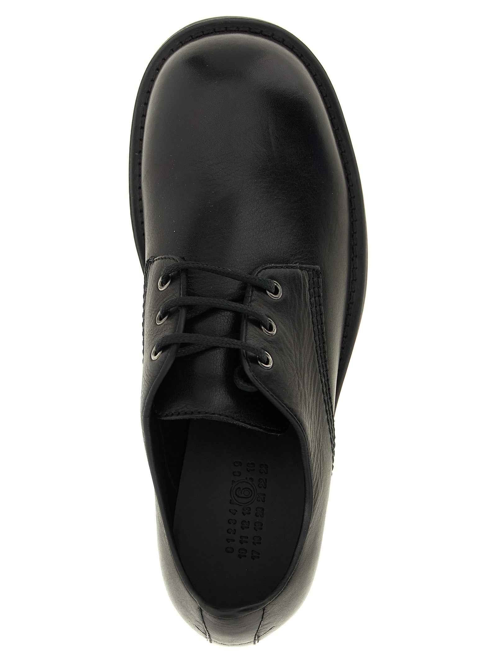 Black Cowhide Oxfords And Derbies