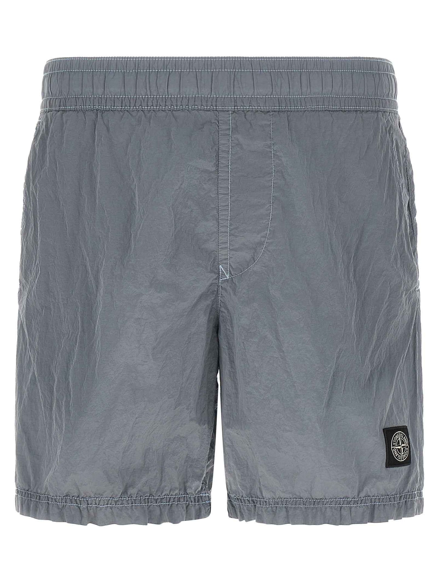 Gray Polyamide Swim Shorts