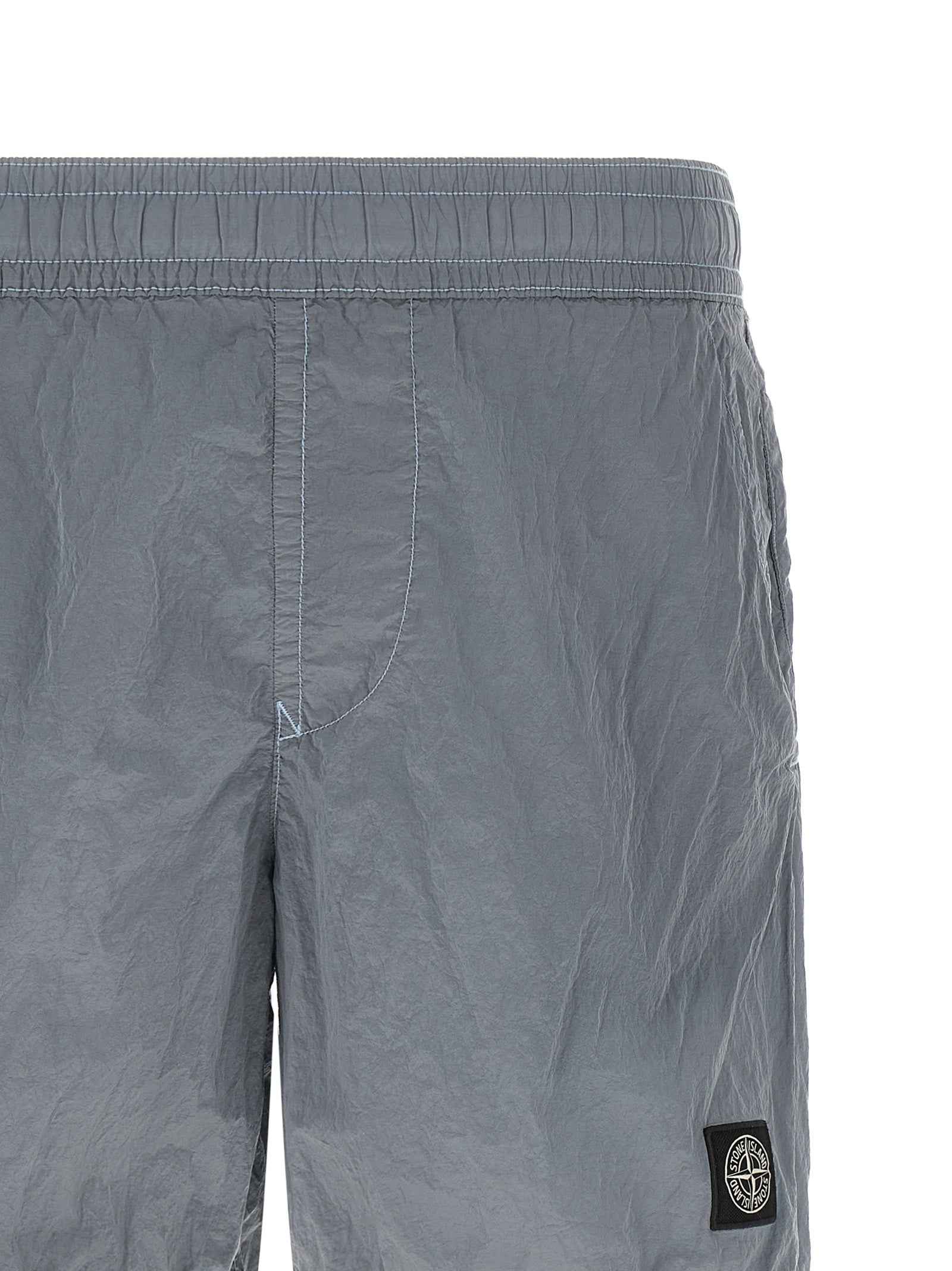 Gray Polyamide Swim Shorts