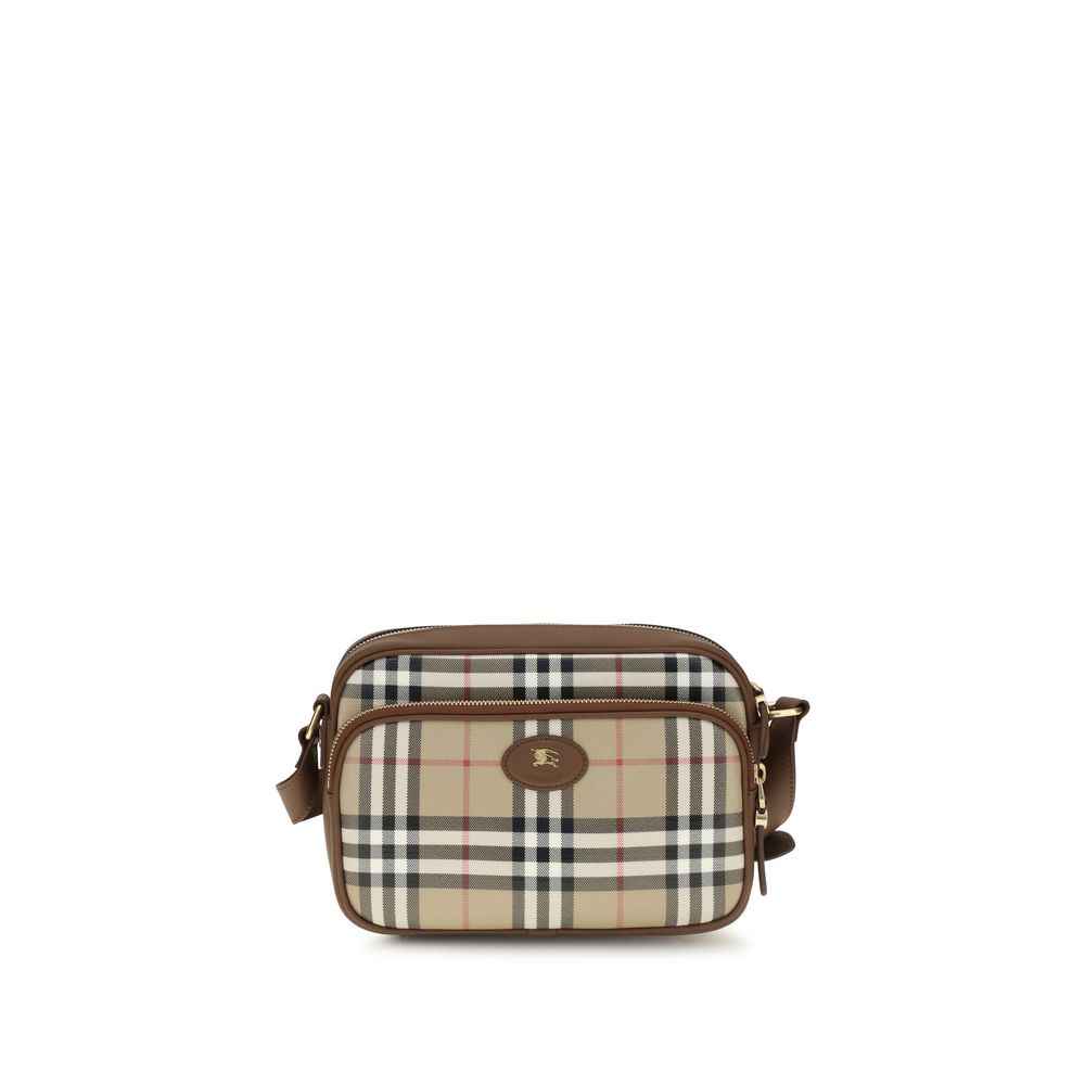 Beige Cotton Shoulder Bag