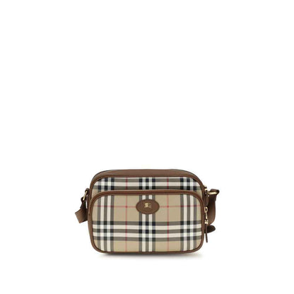 Beige Cotton Shoulder Bag