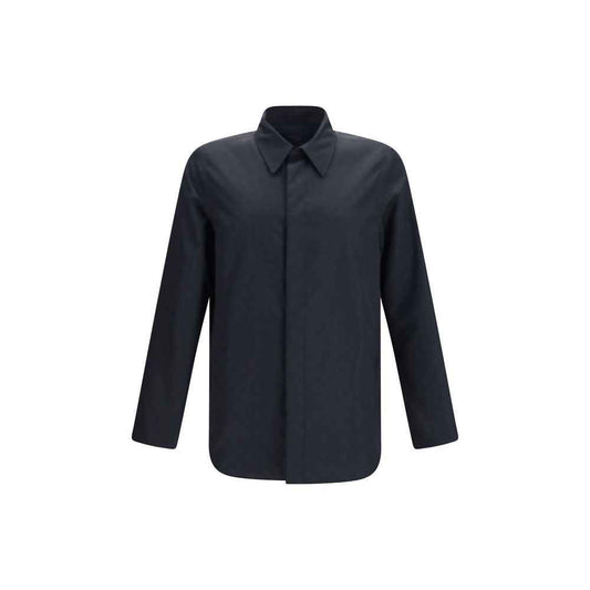 Black Polyamide Full-Length Jacket