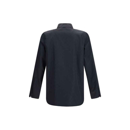 Black Polyamide Full-Length Jacket