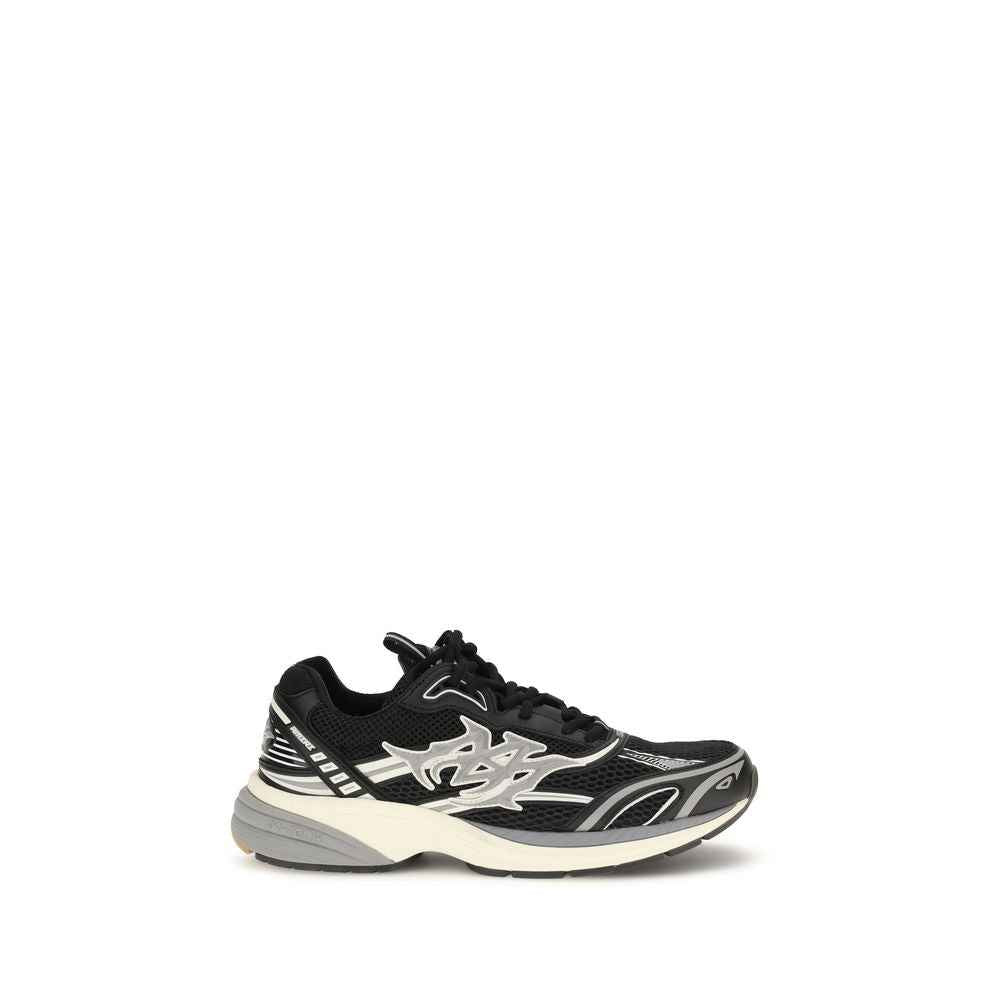 Black Calf Leather Bos Taurus Athletic Sneakers