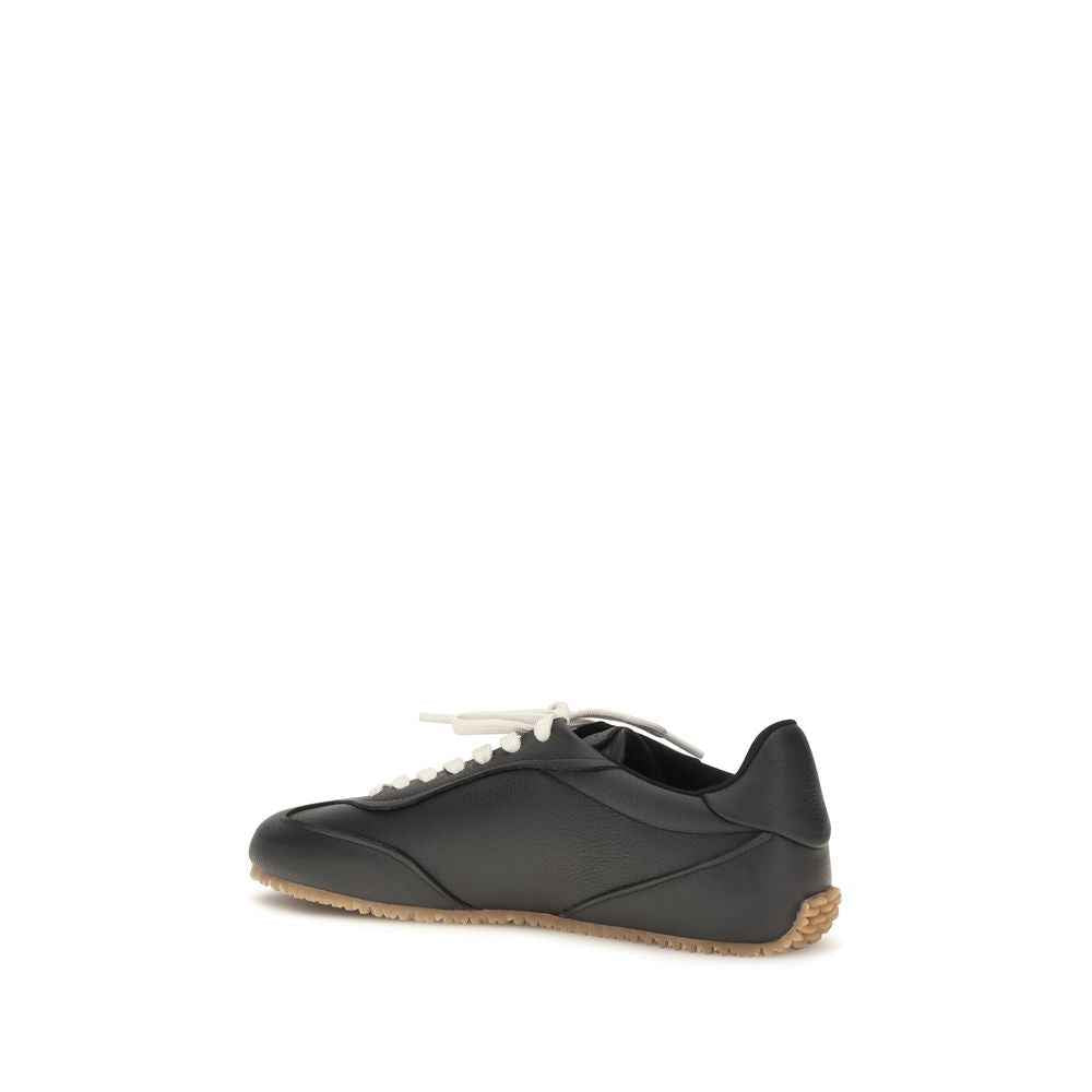 Black Calf Leather Bos Taurus Athletic Sneakers