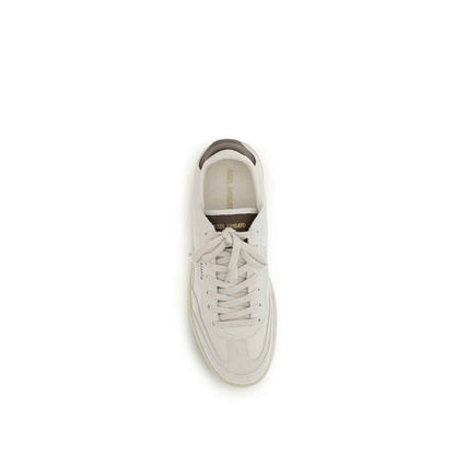 White Calf Leather Bos Taurus Athletic Sneakers