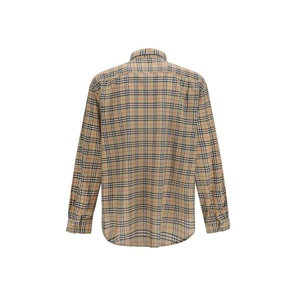 Beige Cotton Pattern Shirt