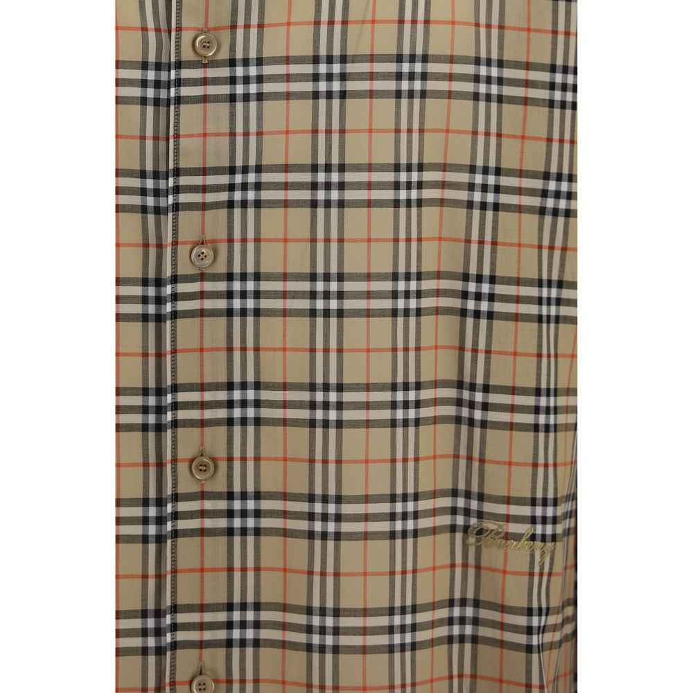 Beige Cotton Pattern Shirt
